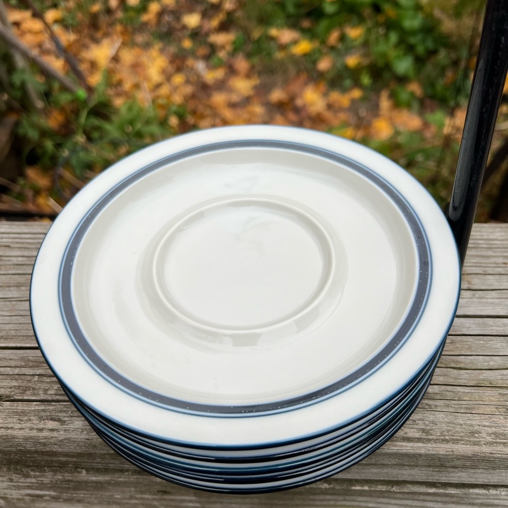 Dansk Bistro 5 Saucer Set 7 1/8” Across Preowned Japan Dansk International